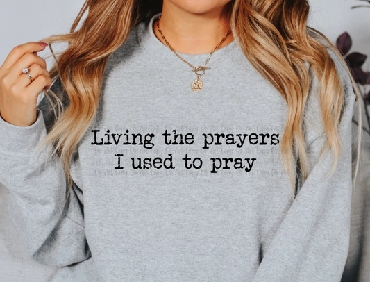 "LIVING THE PRAYERS I USED TO PRAY"